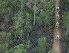 Christoph Sauser & Jaroslav Kulhavy of Burry Stander-Songo lead Nino Schurter & Florian Vogel of Scott-Swisspower during stage 5. Photo by Gary Perkin/Cape Epic/SPORTZPICS