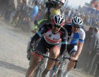 Cancellara pushes the pace on the revered Carrefour de l’Arbre cobbles—the last section that offers riders a real chance to break free. The Swiss racer would later say that this year he felt stronger on the paved roads than the cobbles.