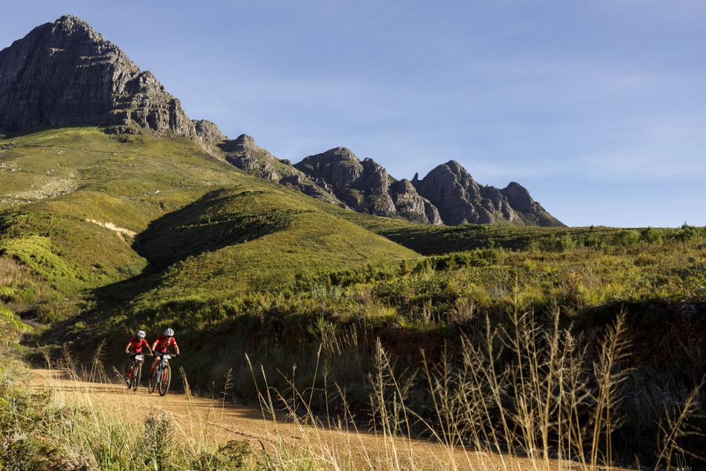 during the Prologue of the 2024 Absa Cape Epic Mountain Bike stage race held at Lourensford Wine Estate, Somerset West, Cape Town, South Africa on the 17th March 2024. Photo by Nick Muzik/Cape Epic
