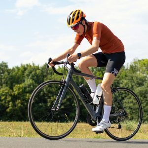 A cyclist bonking
