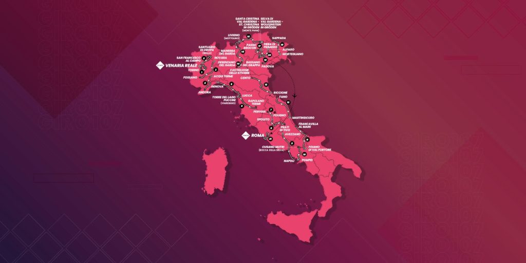 2024 Giro d'Italia route