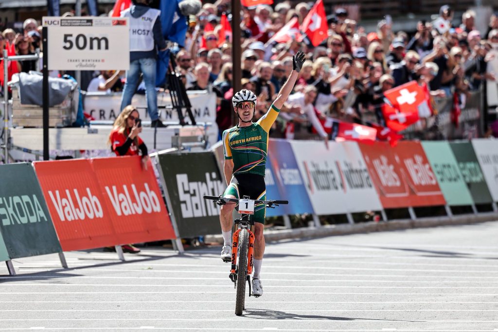 Alan Hatherly wins the 2025 UCI Mountain Bike World Championships - Cross-country Olympic - Crans-Montana, Valais