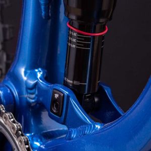 A picture of mountain bike suspension