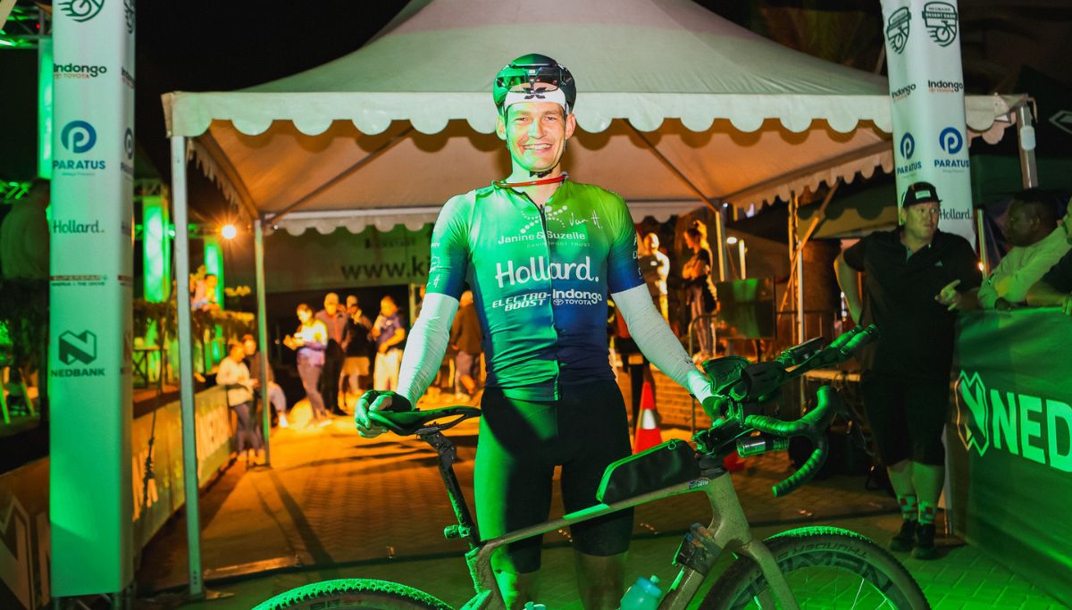 Drikus Coetzee, of Hollard-Davin Trust driven by Indongo Toyota, used his Nedbank Desert Dash experience, a bold early move, and recent knowledge of the route following a reconnaissance ride the weekend before the race to win the 2025 title. Photo by NUKA NUKA.
