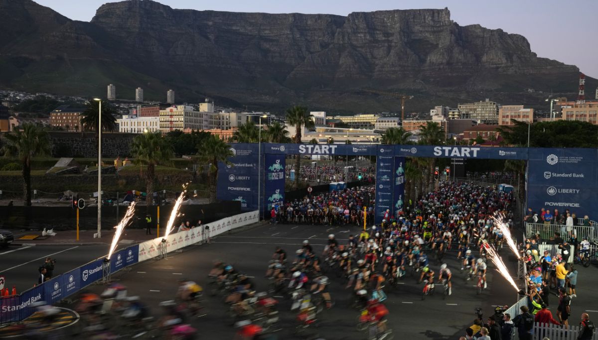 The start line of the Cape Town Cycle Tour