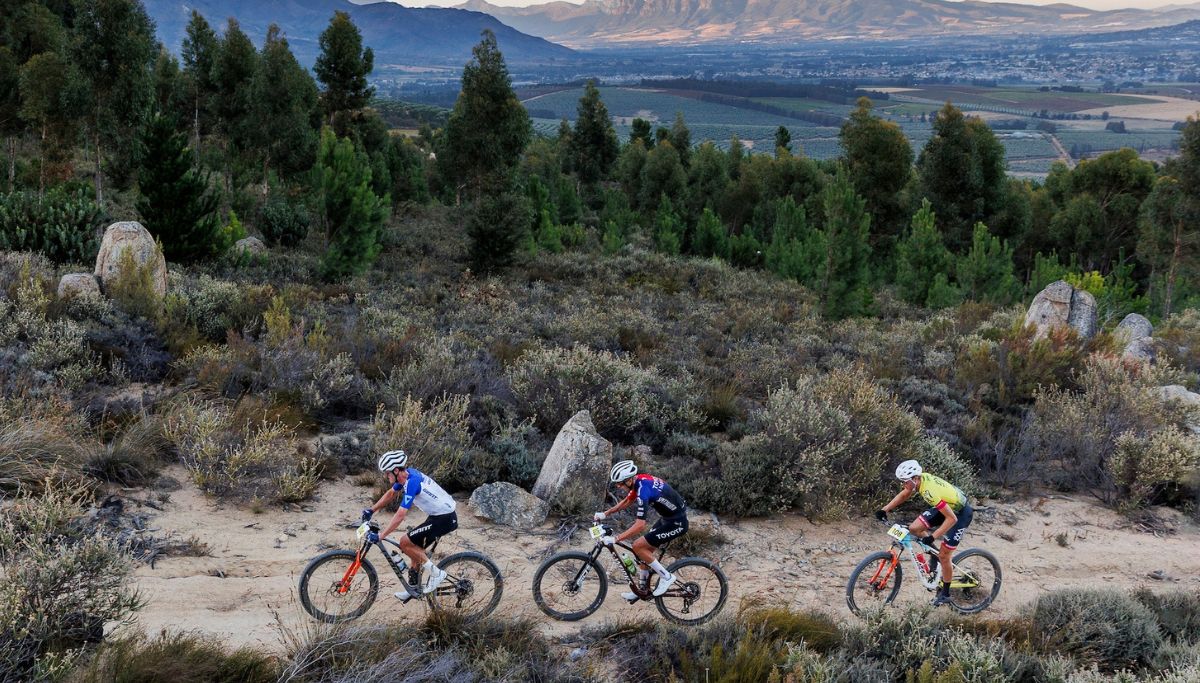 Riders during the Big 5 MTB Challenge
