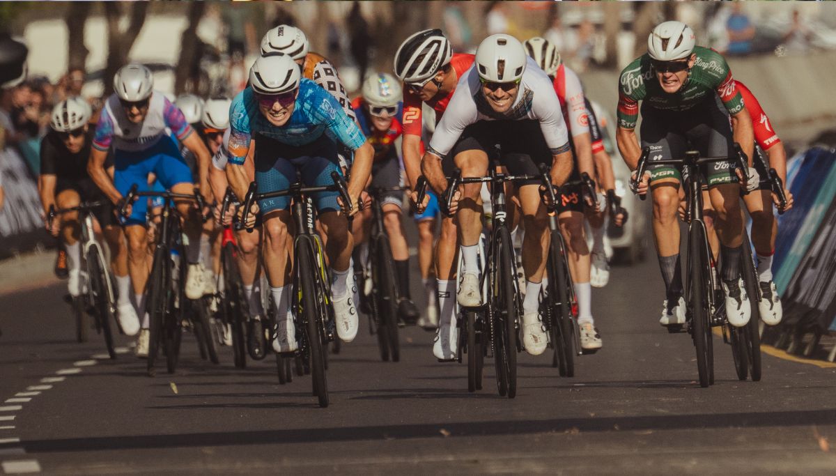 Tyler Lange winning the 2025 Cape Town Cycle Tour