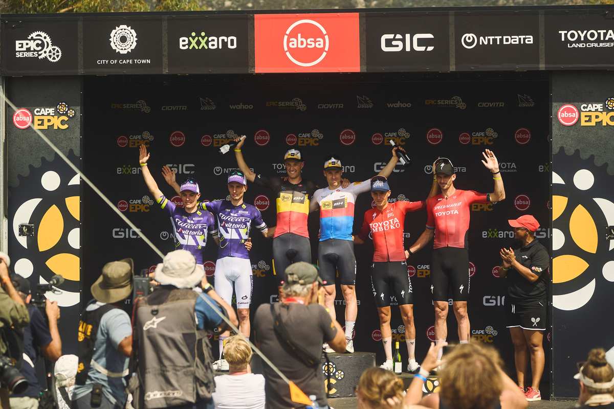 during stage 1 of the 2026 Absa Cape Epic stage race from Montagu to Montagu on the 16th of March 2026. Photo by Michael Chiaretta/Cape Epic