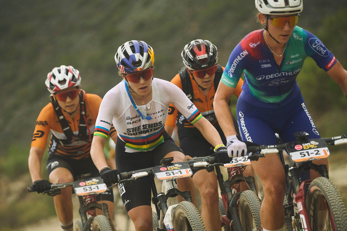 The Elite Women during stage 2 of the 2026 Absa Cape Epic stage race from Montagu to Montagu on the
17th of March 2026. Photo by Michael Chiaretta/Cape Epic