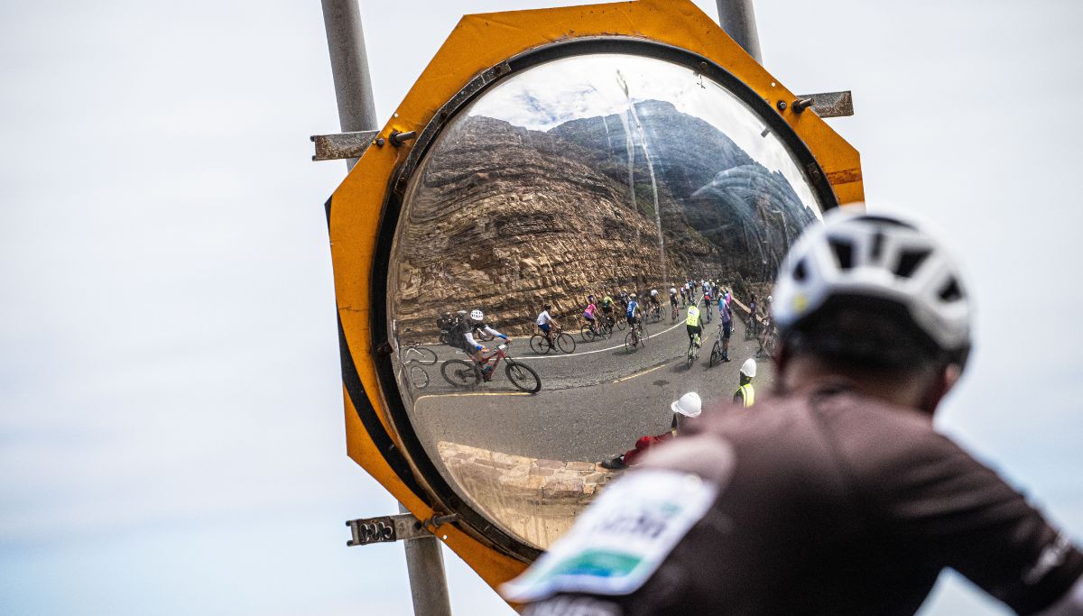 Cyclists riding along Chappies