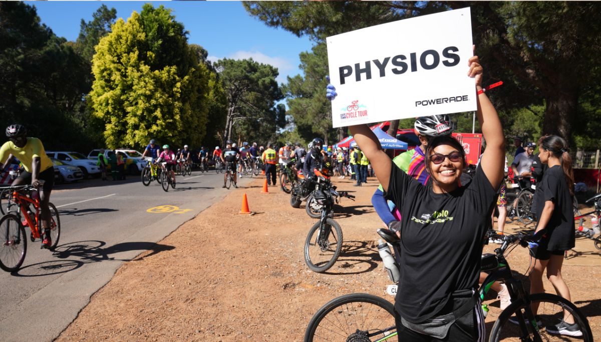 There are nine physio stations on the Cape Town Cycle Tour route