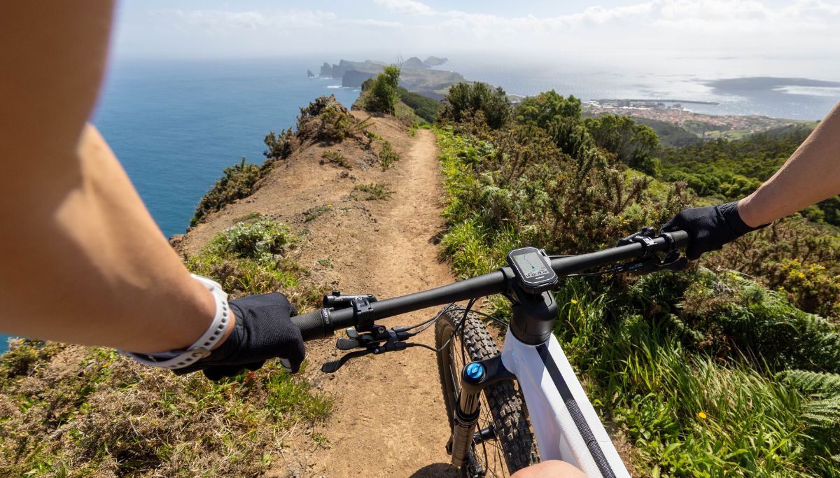 The Garmin Edge MTB in action
