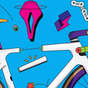 an illustration of a bike set-up.