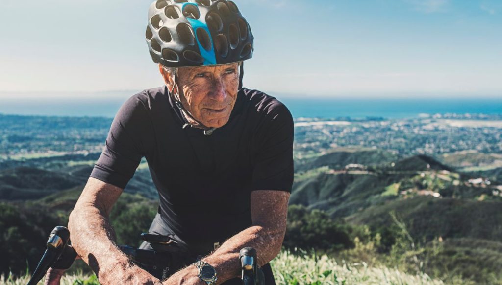 senior cyclist