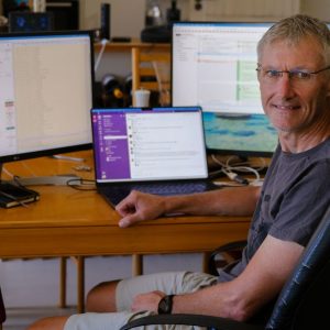 David Tinker, the man behind intervals.icu, a training app for cyclists.