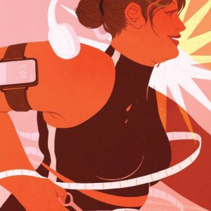 An illustration of someone trying to lose weight