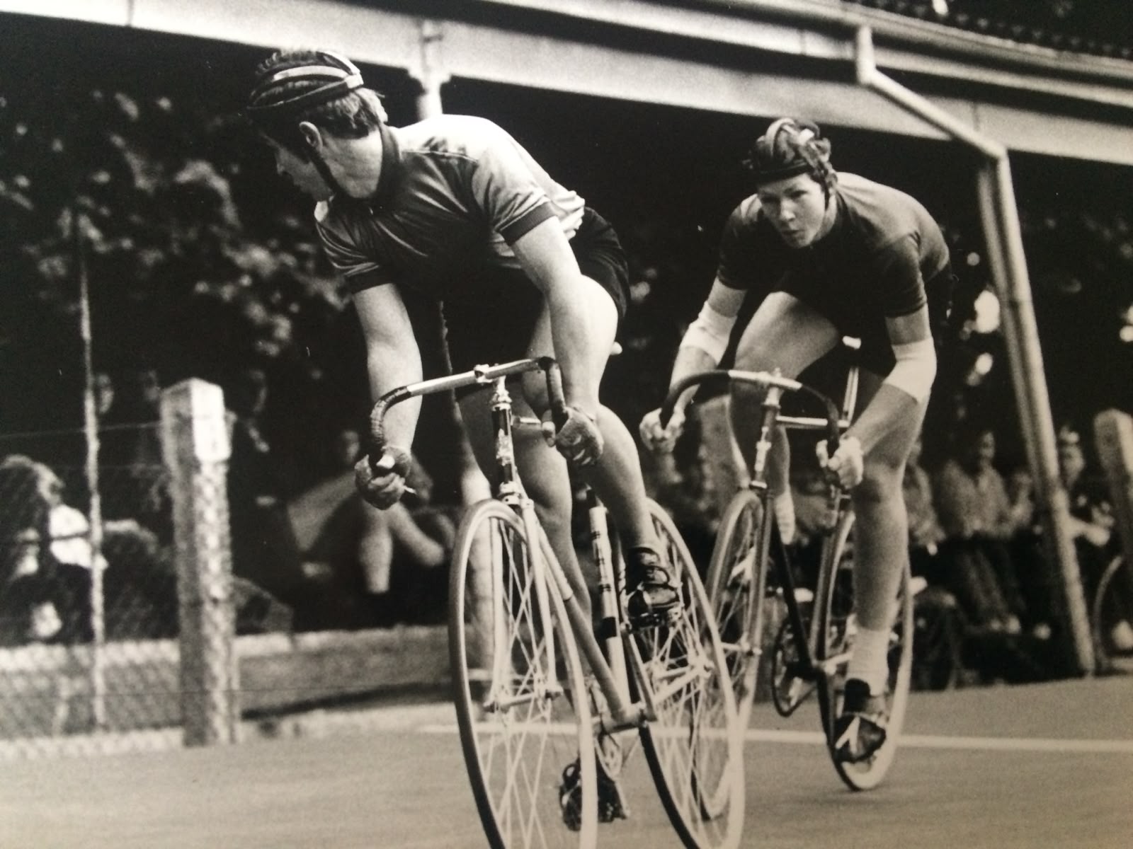 Dave Wiseman on the track