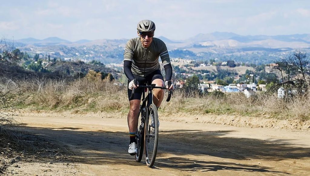 elderly cyclist